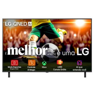Smart TV LG 55QNED80 55” QNED 4K UHD com Alexa, Processador α7 AI Gen8, webOS 25 e Local Dimming