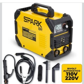 PowerWeld AMG-W01 Pro 120A – Máquina de Solda Inversora Bivolt Digital Portátil Completa