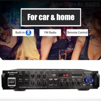 SoundMax Pro X – Amplificador Bluetooth de Alta Potência com Graves Intensos